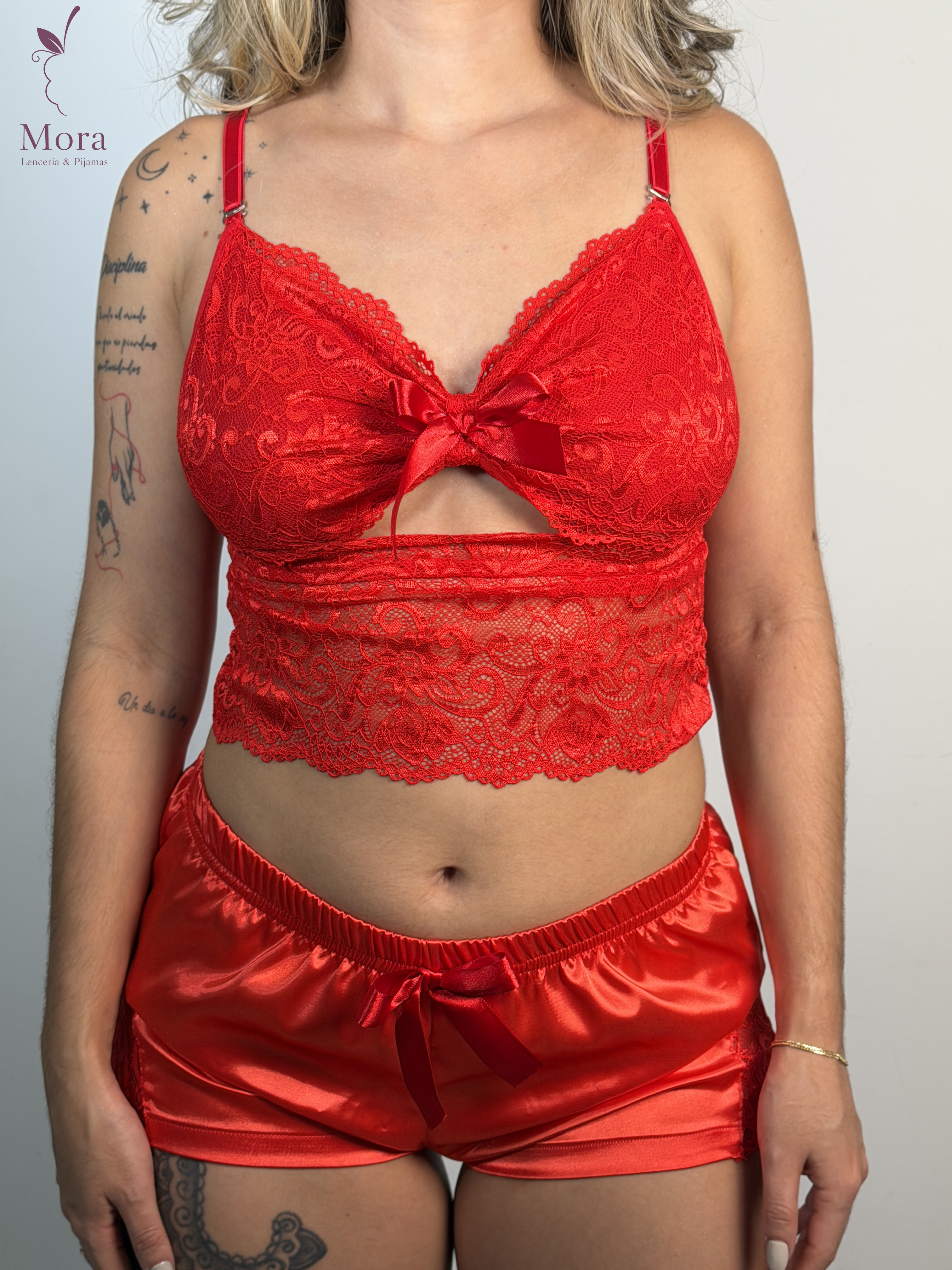 PIJAMA SHORT ROJA
