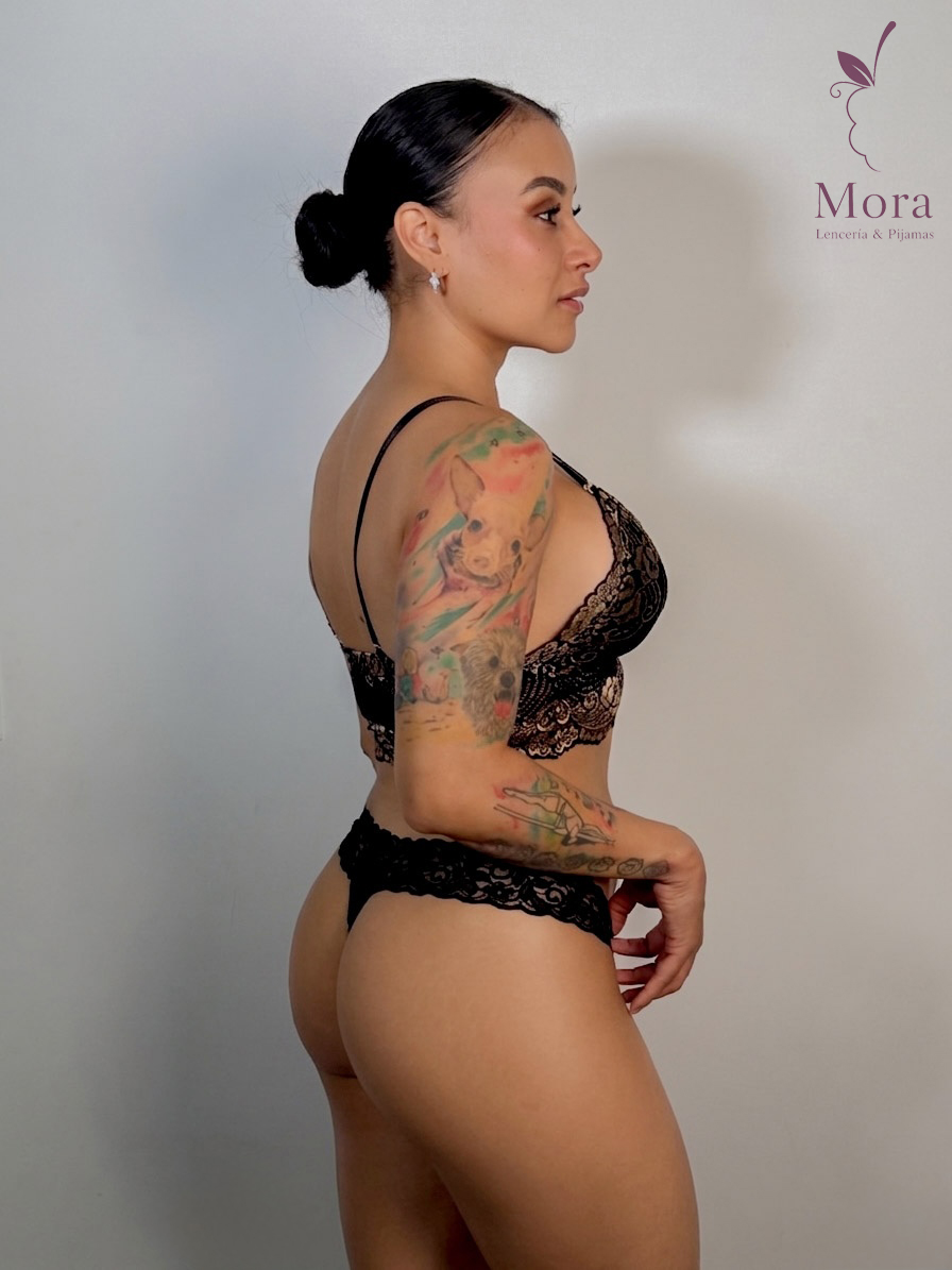 SET DORADO NEGRO